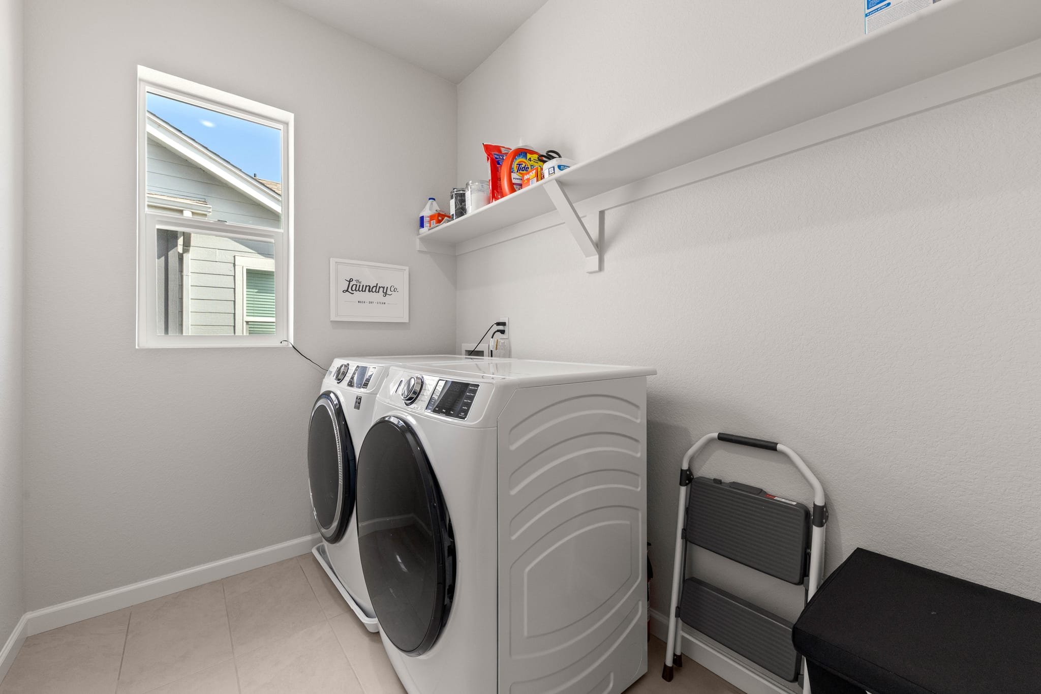 Oversized upstairs laundry room